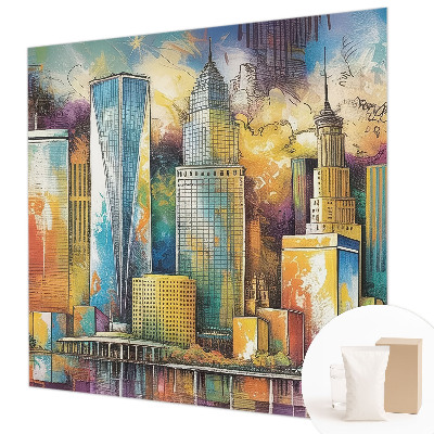 Nowoczesna fototapeta do salonu Miejska panorama