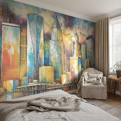 Nowoczesna fototapeta do salonu Miejska panorama