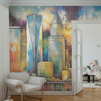 Nowoczesna fototapeta do salonu Miejska panorama