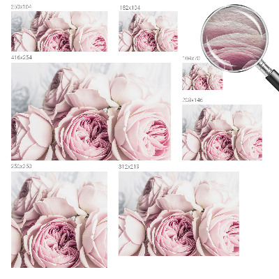 Fototapeta fizelinowa z nadrukiem Różowe róże