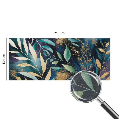 Fototapeta fizelinowa do sypialni z motywem botanicznych liści