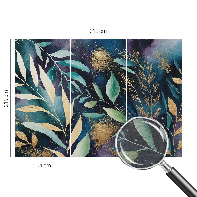 Fototapeta fizelinowa do sypialni Botaniczne liście