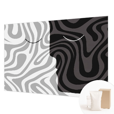 Fototapeta fizelinowa z nadrukiem Fototapeta fizelinowa z nadrukiem Abstrakcyjne twarze