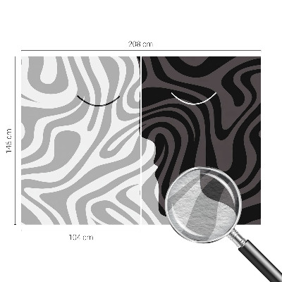 Fototapeta fizelinowa z nadrukiem Abstrakcyjne twarze