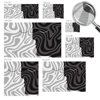 Fototapeta fizelinowa z nadrukiem Abstrakcyjne twarze