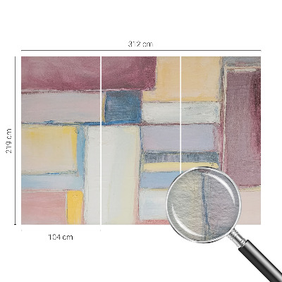 Dekoracyjna fototapeta na ścianę z motywem geometrycznych form