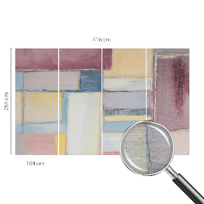 Dekoracyjna fototapeta na ścianę z motywem geometrycznych form
