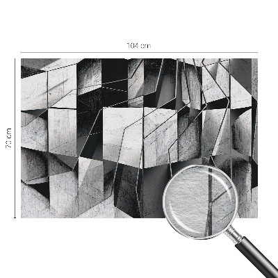 Fototapeta fizelinowa do sypialni z geometrycznym abstrakcyjnym wzorem