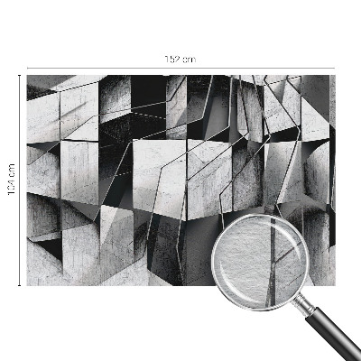 Fototapeta fizelinowa do sypialni z geometrycznym abstrakcyjnym wzorem