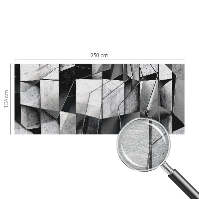 Fototapeta fizelinowa do sypialni z geometrycznym abstrakcyjnym wzorem