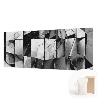 Fototapeta fizelinowa do sypialni z geometrycznym abstrakcyjnym wzorem