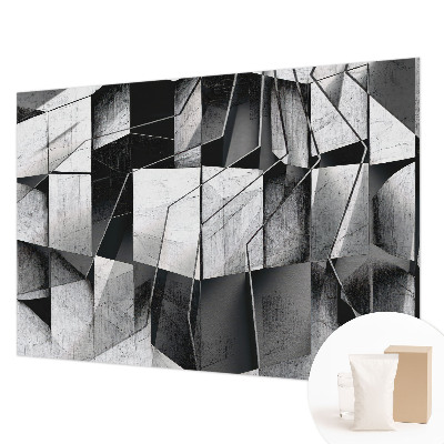 Fototapeta fizelinowa do sypialni z geometrycznym abstrakcyjnym wzorem