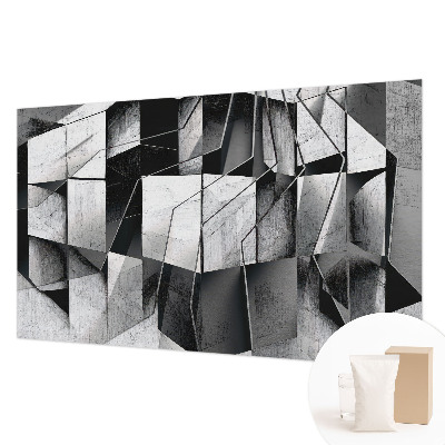 Fototapeta fizelinowa do sypialni z geometrycznym abstrakcyjnym wzorem