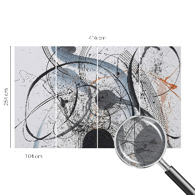 Tapeta fotograficzna fizelinowa z wyrazistym abstrakcyjnym motywem