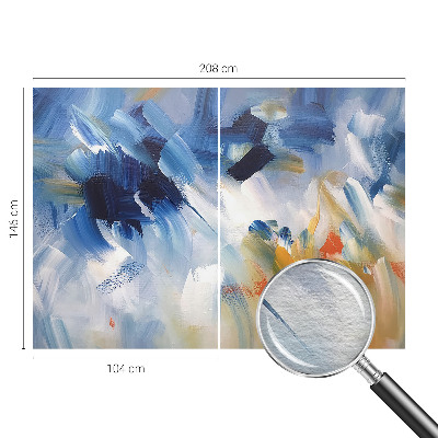 Fototapeta fizelinowa do sypialni Kolorowe pociągnięcia