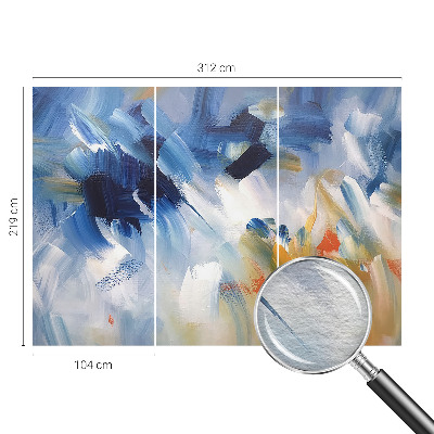 Fototapeta fizelinowa do sypialni Kolorowe pociągnięcia