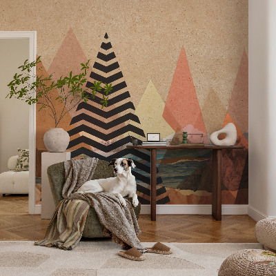 Tapeta fotograficzna z abstrakcyjnym krajobrazem