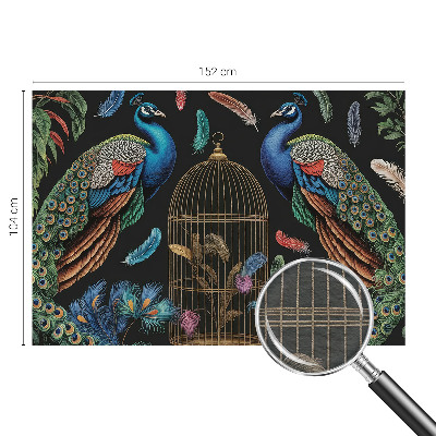 Nowoczesna fototapeta do salonu Egzotyczne pawie