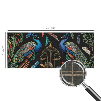 Nowoczesna fototapeta do salonu Egzotyczne pawie