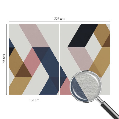 Tapeta fotograficzna fizelinowa Kolorowe romby