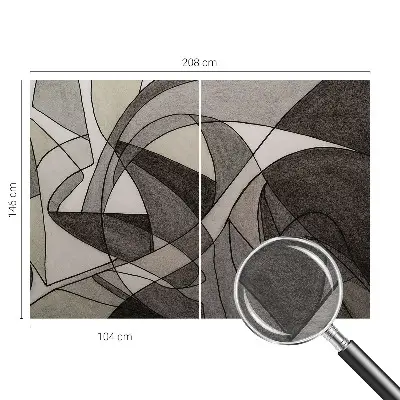 Dekoracyjna fototapeta na ścianę z geometrycznym abstrakcyjnym wzorem