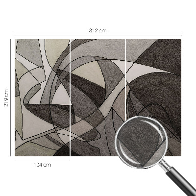 Dekoracyjna fototapeta na ścianę z geometrycznym abstrakcyjnym wzorem