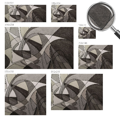 Dekoracyjna fototapeta na ścianę z geometrycznym abstrakcyjnym wzorem