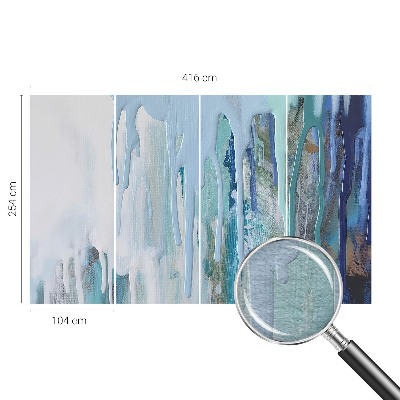 Fototapeta fizelinowa z nadrukiem Błękitne kaskady