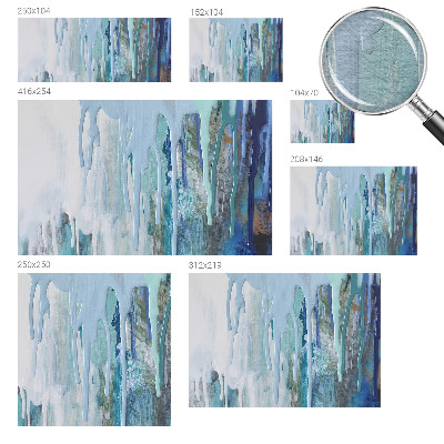 Fototapeta fizelinowa z nadrukiem Błękitne kaskady