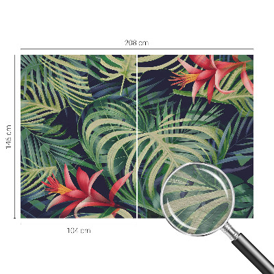 Tapeta fotograficzna z motywem egzotycznych roślin