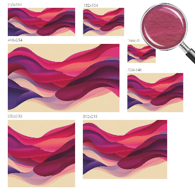 Fototapeta fizelinowa do sypialni Płynne fale