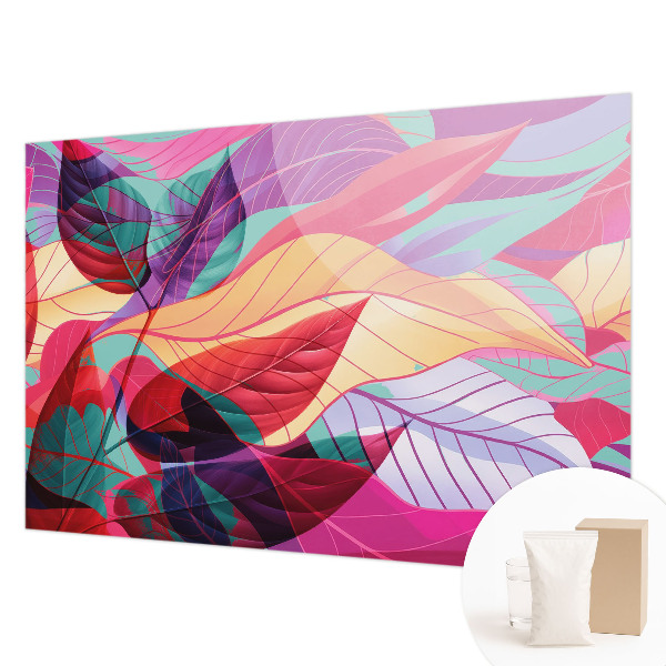 Nowoczesna fototapeta do salonu Liście abstrakcyjne