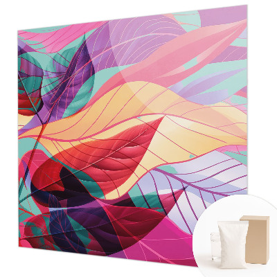 Nowoczesna fototapeta do salonu Liście abstrakcyjne