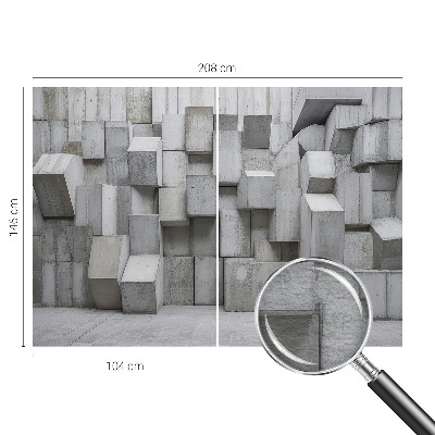 Fototapeta fizelinowa do sypialni Betonowe bryły