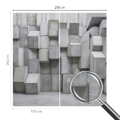 Fototapeta fizelinowa do sypialni Betonowe bryły