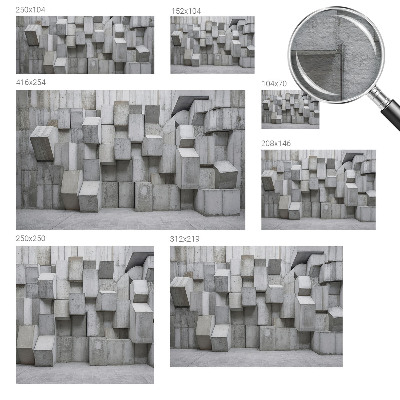 Fototapeta fizelinowa do sypialni Betonowe bryły