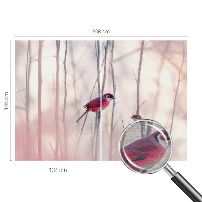 Dekoracyjna fototapeta na ścianę Ptasia para