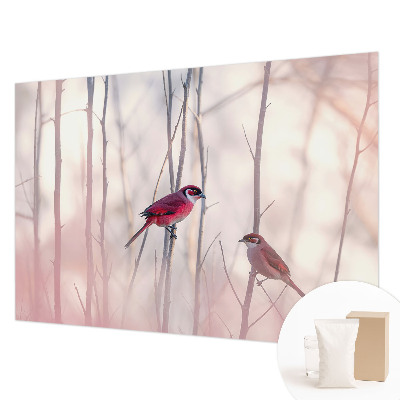 Dekoracyjna fototapeta na ścianę Ptasia para