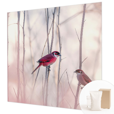 Dekoracyjna fototapeta na ścianę Ptasia para