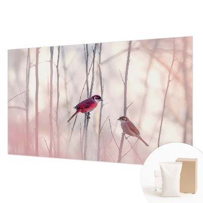 Dekoracyjna fototapeta na ścianę Ptasia para