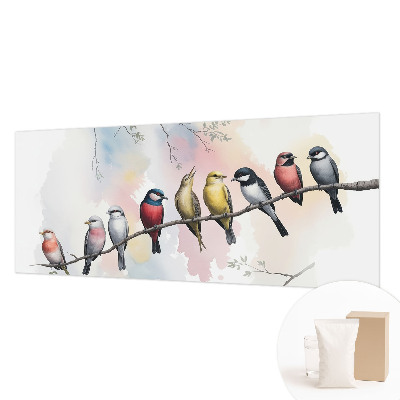 Tapeta fotograficzna fizelinowa Ptaki na gałęzi