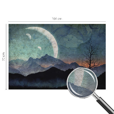 Fototapeta fizelinowa z nadrukiem Nocny pejzaż