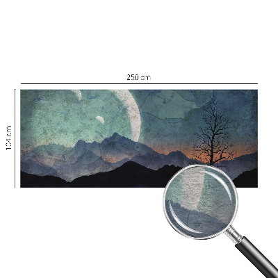 Fototapeta fizelinowa z nadrukiem Nocny pejzaż