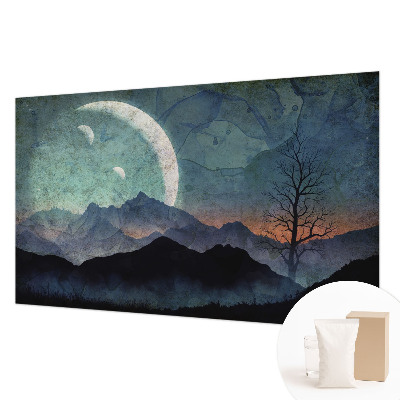 Fototapeta fizelinowa z nadrukiem Nocny pejzaż