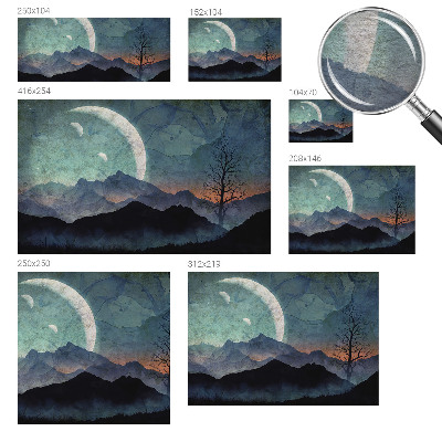 Fototapeta fizelinowa z nadrukiem z motywem nocnego pejzażu