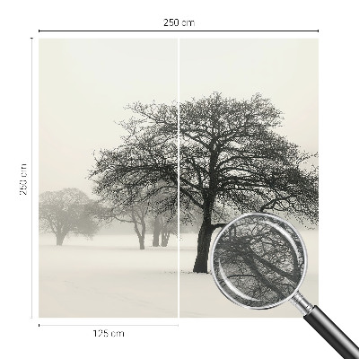 Dekoracyjna fototapeta na ścianę Dekoracyjna fototapeta na ścianę Zimowe drzewa