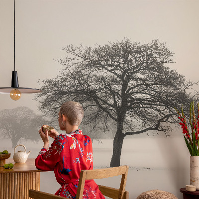 Dekoracyjna fototapeta na ścianę Dekoracyjna fototapeta na ścianę Zimowe drzewa