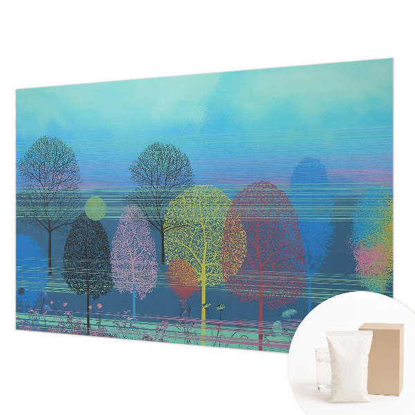 Fototapeta fizelinowa do sypialni Barwna harmonia