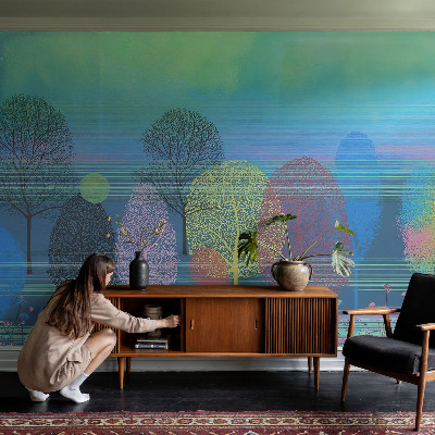 Fototapeta fizelinowa do sypialni Barwna harmonia