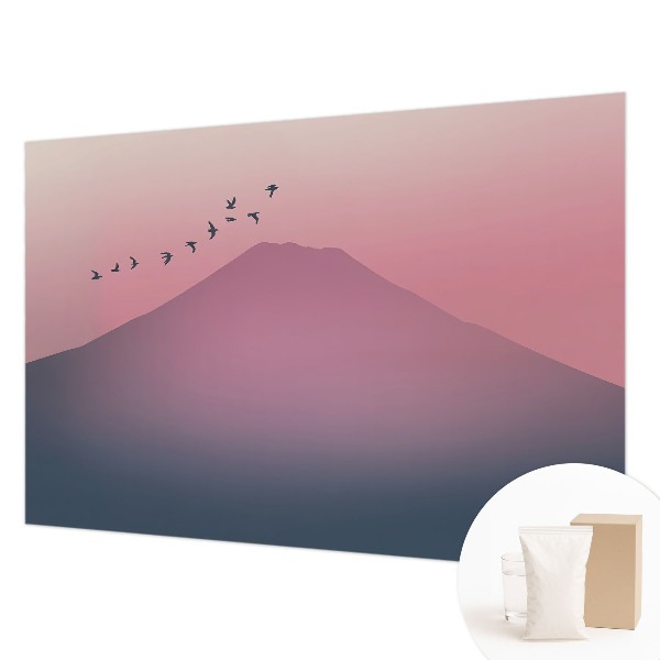 Fototapeta fizelinowa z nadrukiem Górski zachód